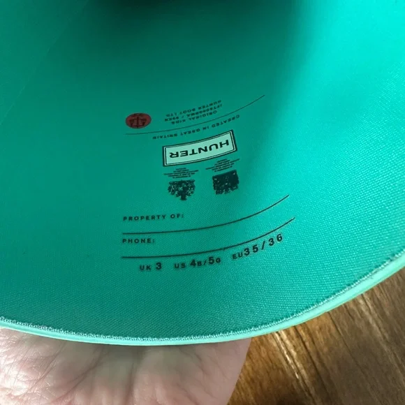 Hunter Green Rain Boots - Picture 4 of 7